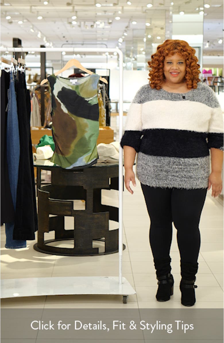 Abstract Print Ruched Tank, sales video thumbnail