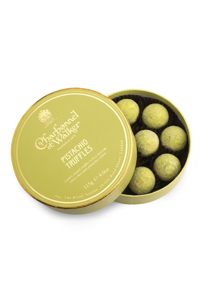 10-Piece Pistachio Truffles, Main, color, GREEN