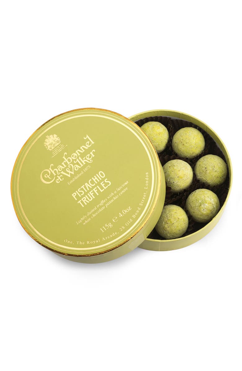 Charbonnel et Walker 10-Piece Pistachio Truffles, Main, color, Green