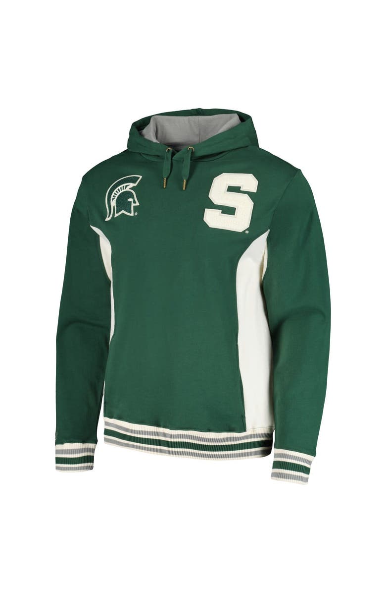 Mitchell & Ness Men's Mitchell & Ness Green Michigan State Spartans Team Legacy French Terry Pullover Hoodie, Alternate, color, Green