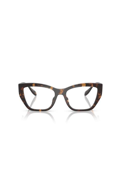 Michael Kors 52mm Square Optical Glasses In Brown