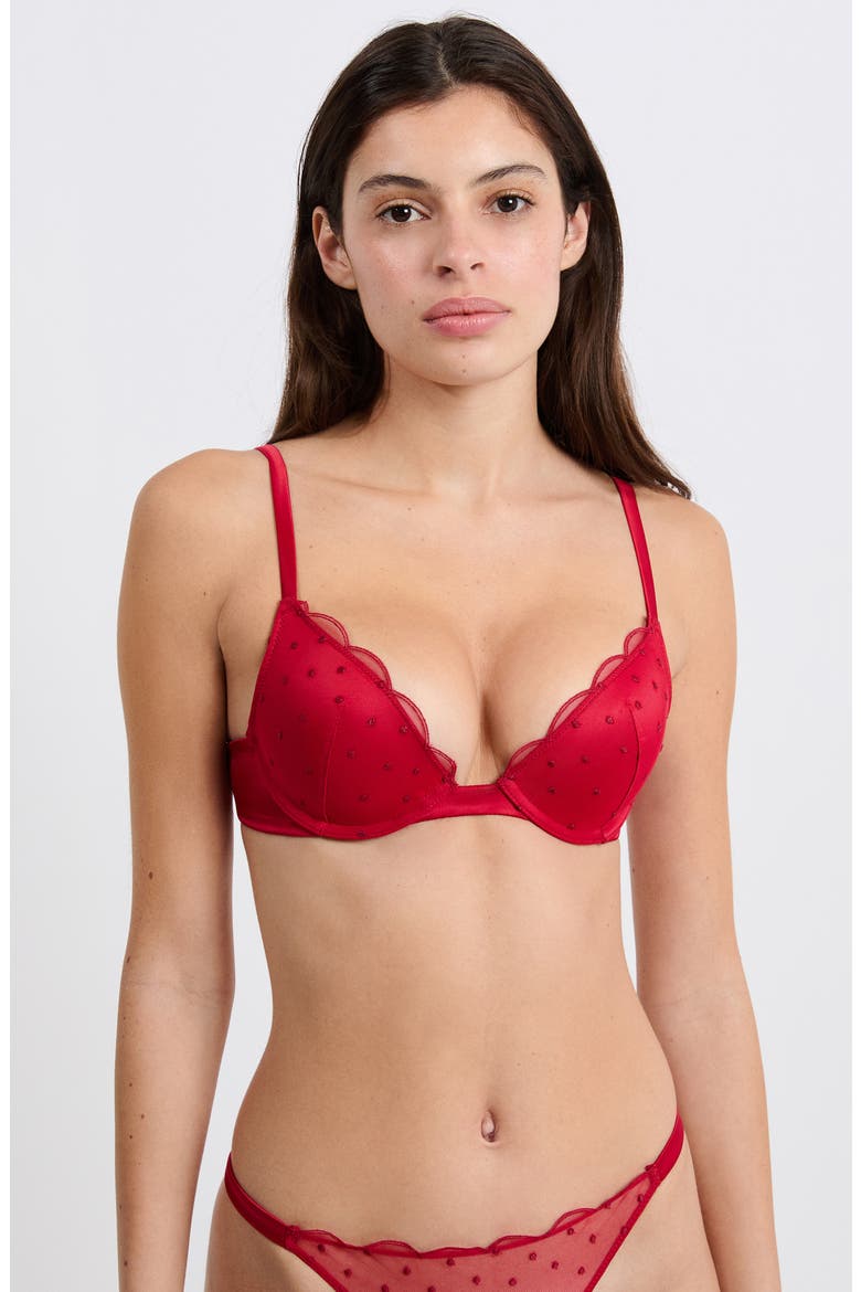 Divine Classique N°2 Underwire Bra, Alternate, color, RED