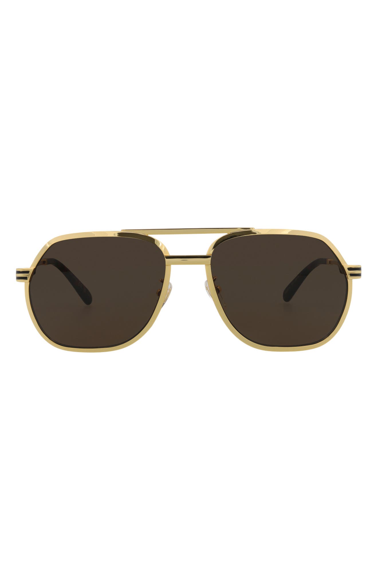 Gucci 60mm Pilot Sunglasses