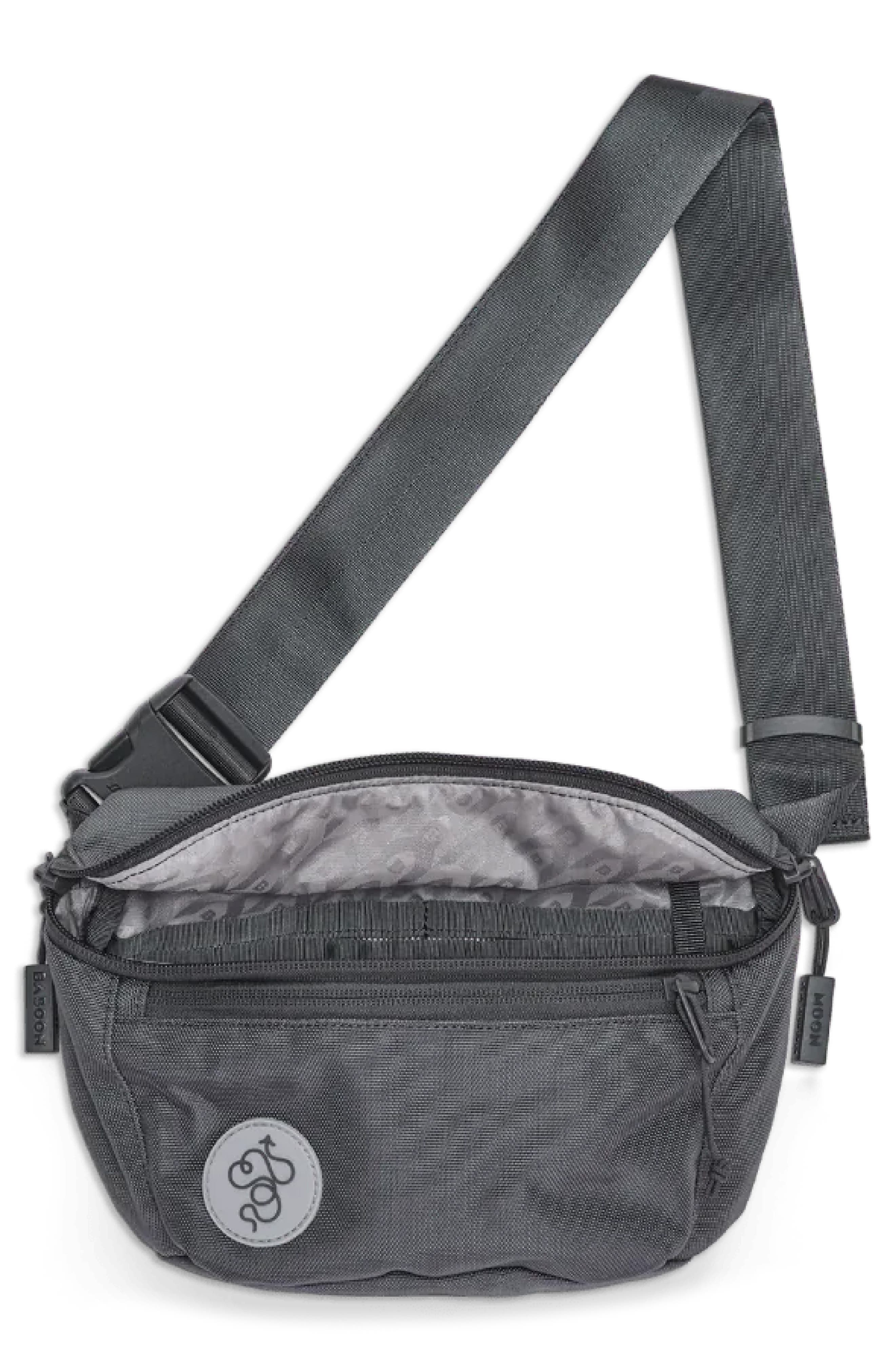Baboon to the Moon Core Water Resistant Nylon Belt Bag, Alternate, color, Grey