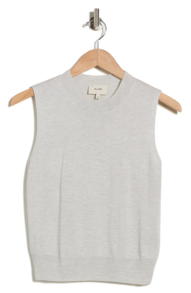 DL1961 Crewneck Sleeveless Knit Top, Alternate, color, Lather