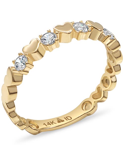 Devata Sweet Heart Ring In Gold