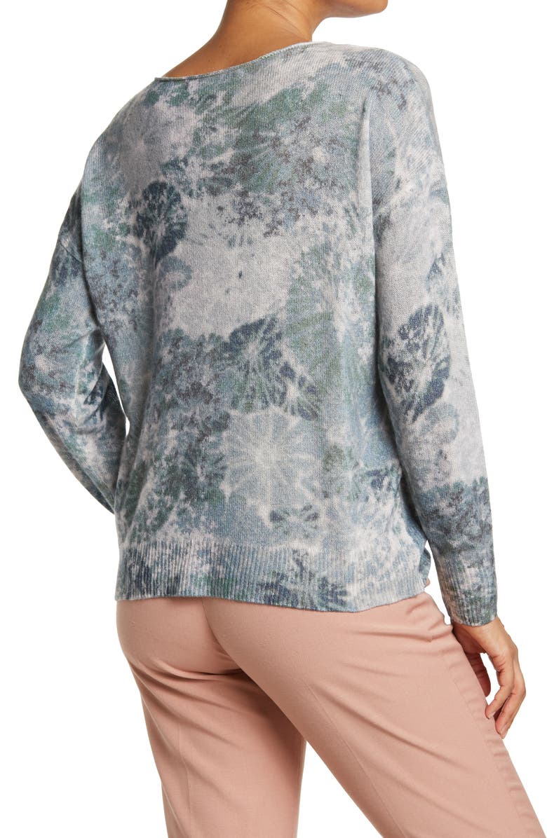 360 CASHMERE Haven Tie Dye Cashmere Pullover Sweater, Alternate, color,