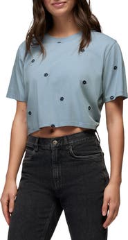 prAna Daisy Embroidered Crop Top
