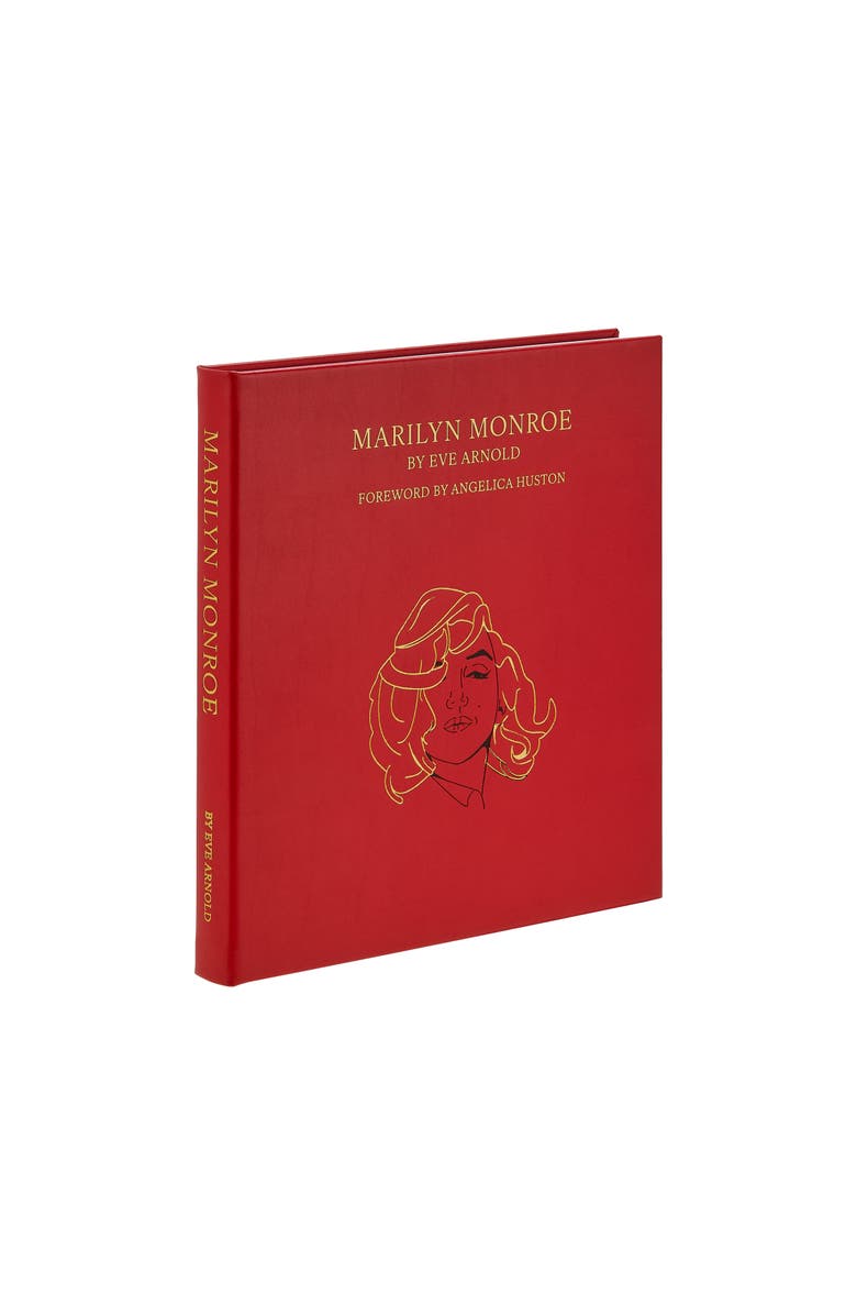 Graphic Image Marilyn Monroe by Eve Arnold Leather Edition, Alternate, color, Red