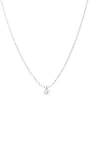Nordstrom Cubic Zirconia Pendant Tennis Necklace