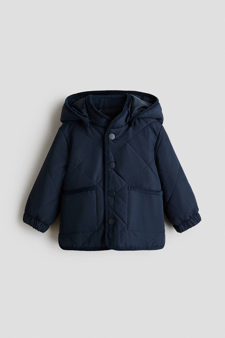Quilted Jacket, Alternate, color, Navy blue