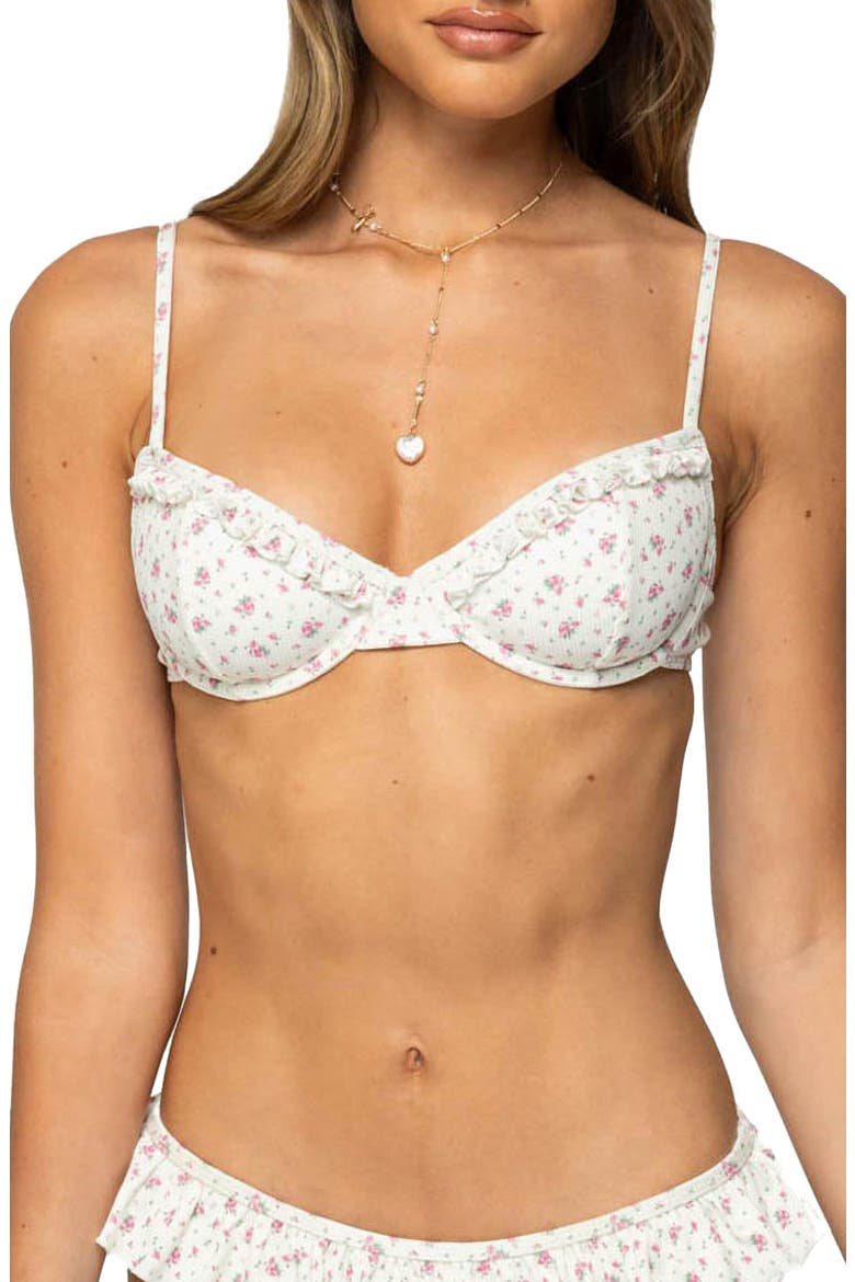 Amelia Underwire Bikini Top, Main, color, WHITE