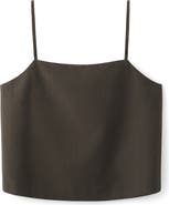 MANGO Sleeveless Crop Top