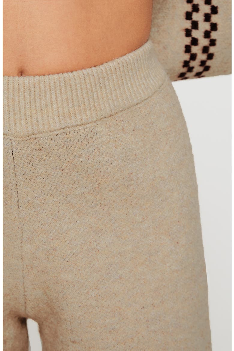 Anok Star Sweater Pants, Alternate, color, BROWN / CREAM