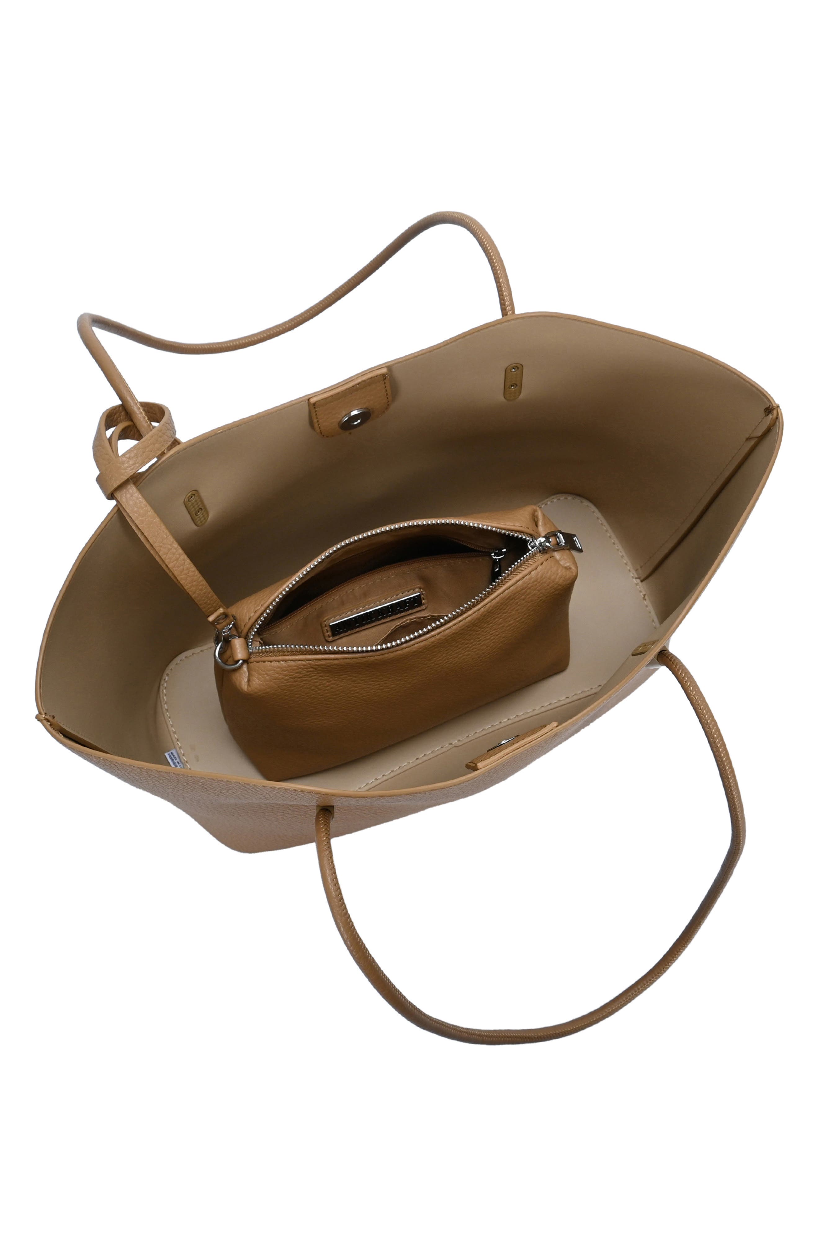 Antik Kraft Tote Bag with Pouch, Alternate, color, Tan