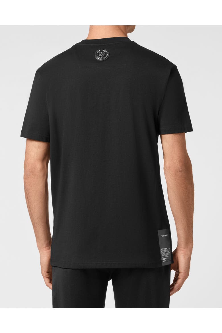 T-Shirt Round Neck Tiger Men, Alternate, color, black/white