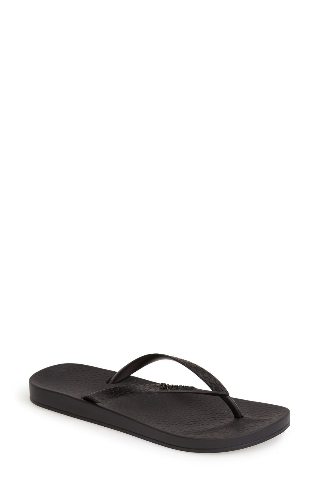Ipanema 'Ana' Flip Flop, Main, color, Black
