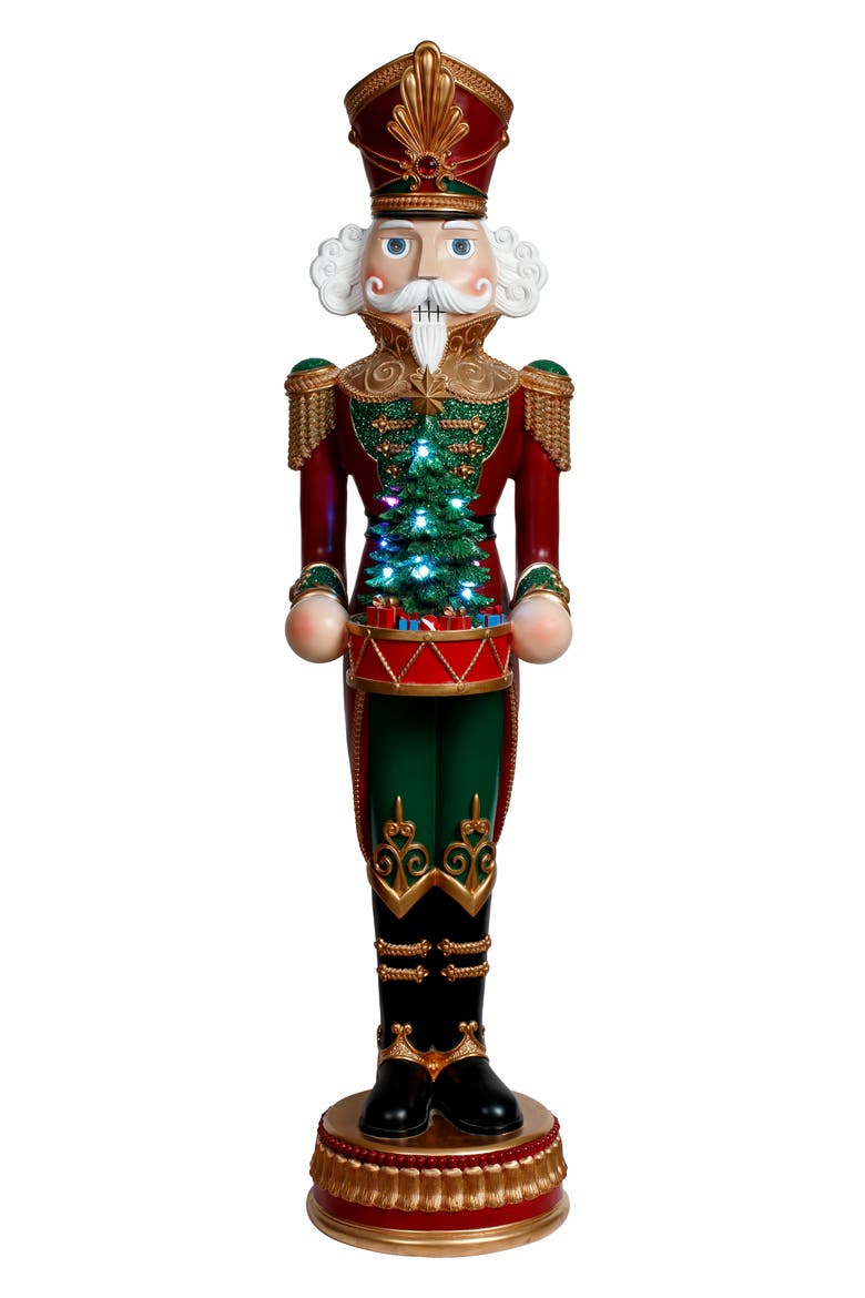Jeweled Nutcracker with Drum, Main, color, Green