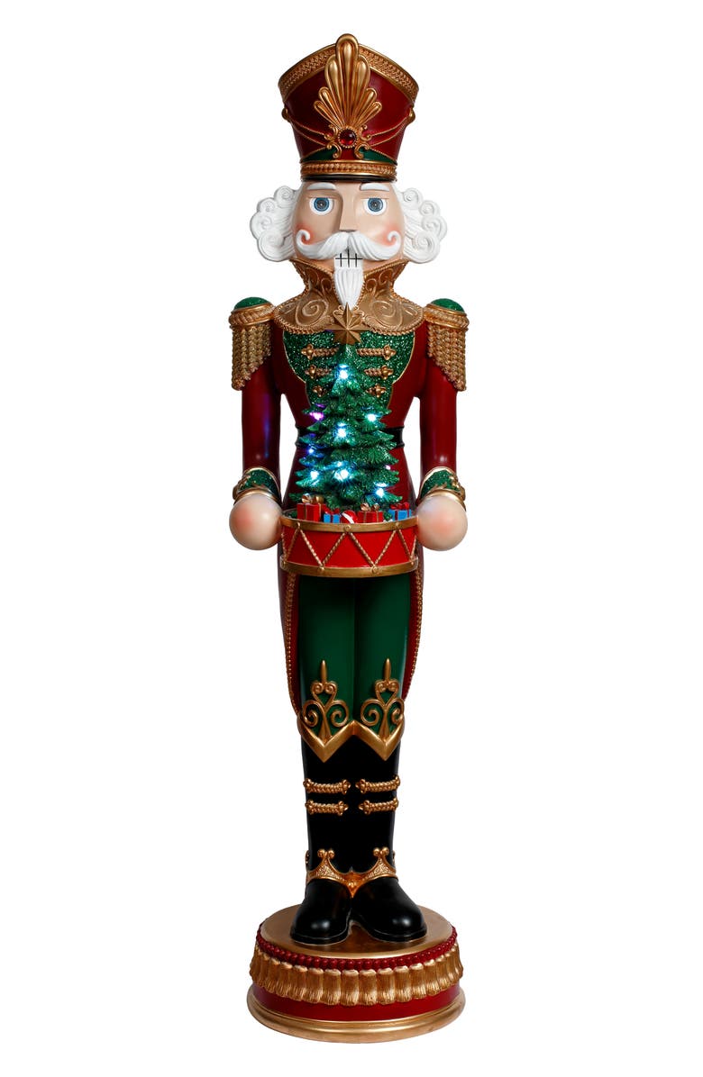 Mark Roberts Jeweled Nutcracker with Drum, Main, color, Green