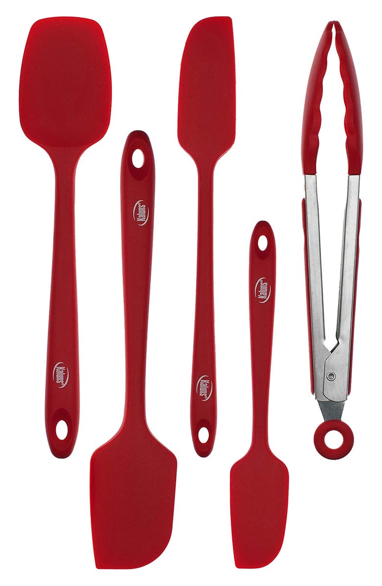 KALUNS 4-Piece Spatula Set, Main, color, Red