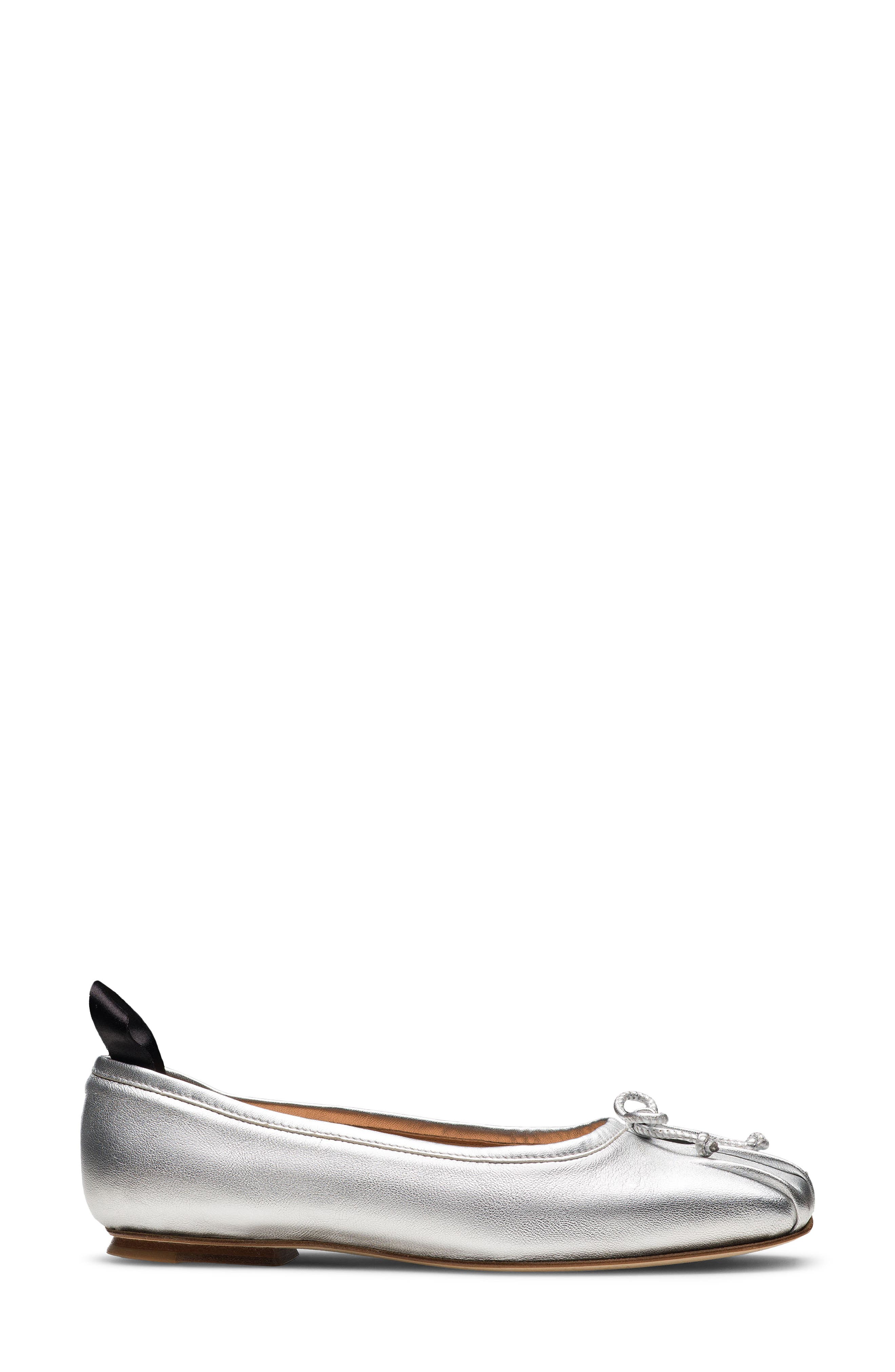 Avilia Bow Ballet Flat, Alternate, color, SILVER