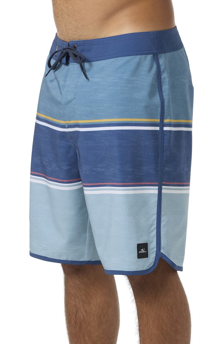 O'Neill Lennox Scallop Swim Trunks, Alternate, color, Aegean Blue