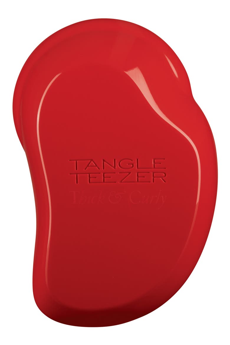 Salsa Red Thick & Curly Detangling Hair Brush, Main, color, RED
