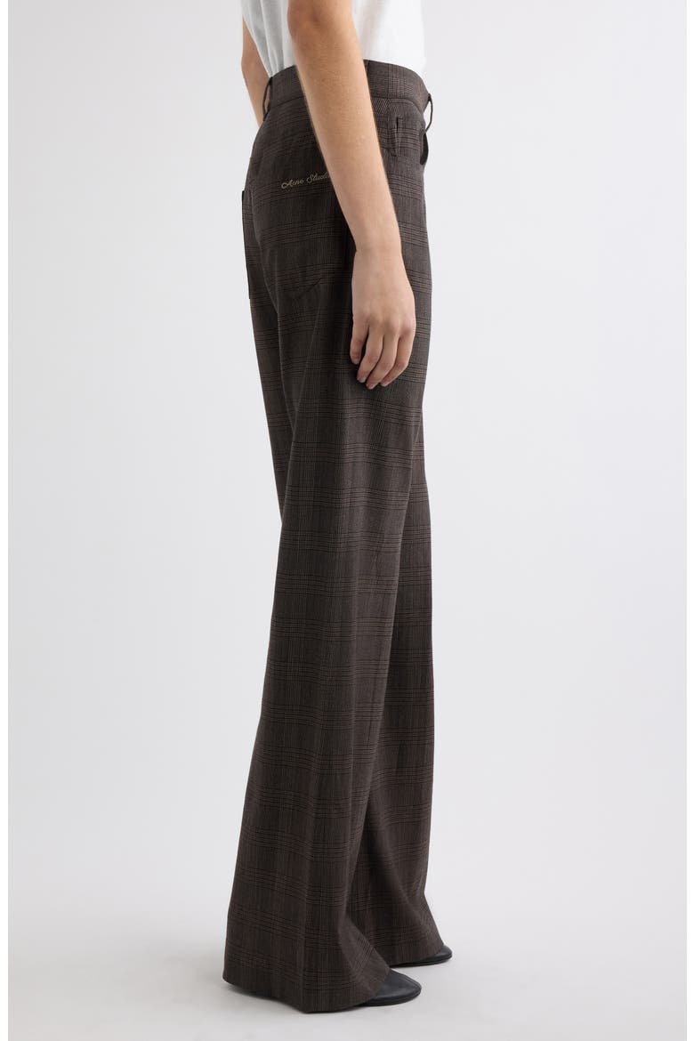 Wide Leg Wool Blend Pants, Alternate, color, BROWN/ BLACK