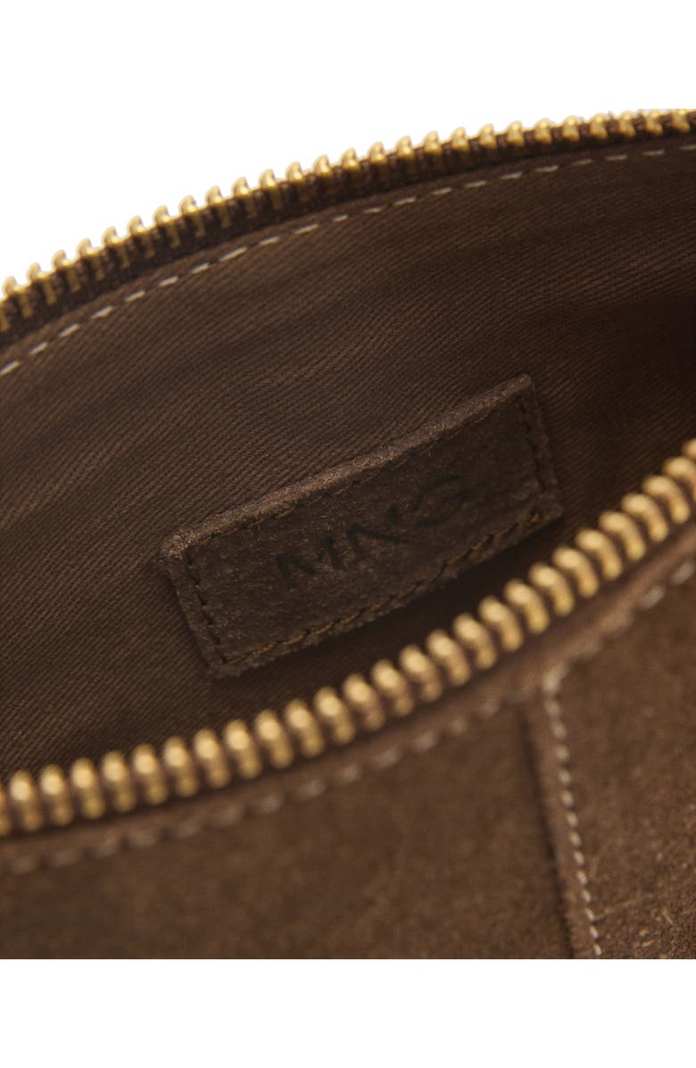 MANGO Leather Wristlet, Alternate, color,