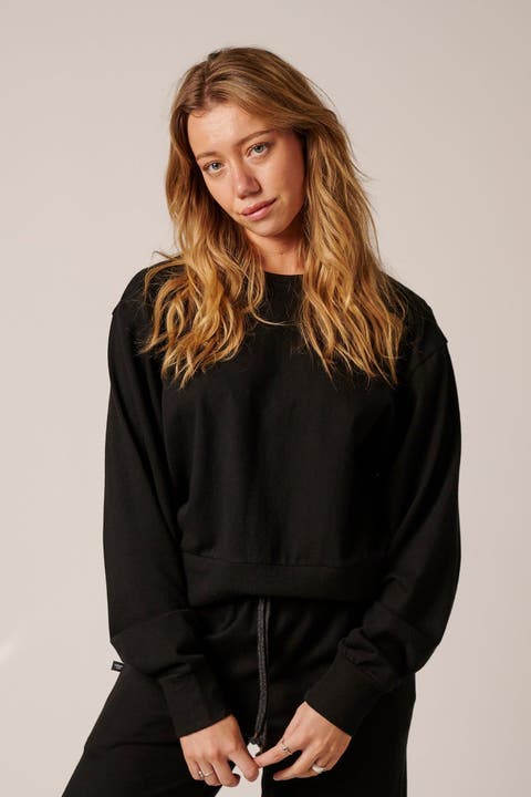 Womens Cotton Lounge Crew