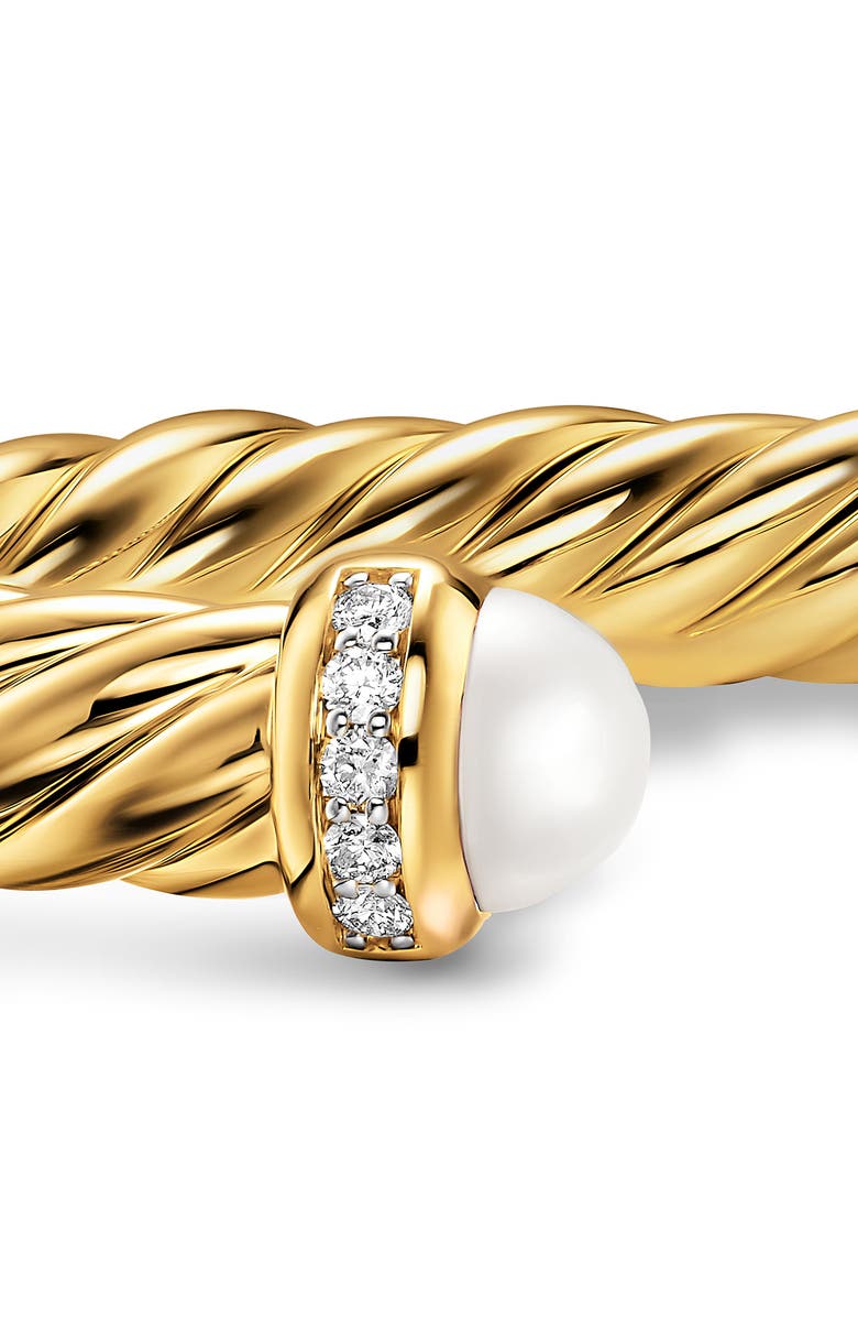 David Yurman Cablespira<sup>®</sup> Flex Bracelet, 6mm, Alternate, color, Pearl