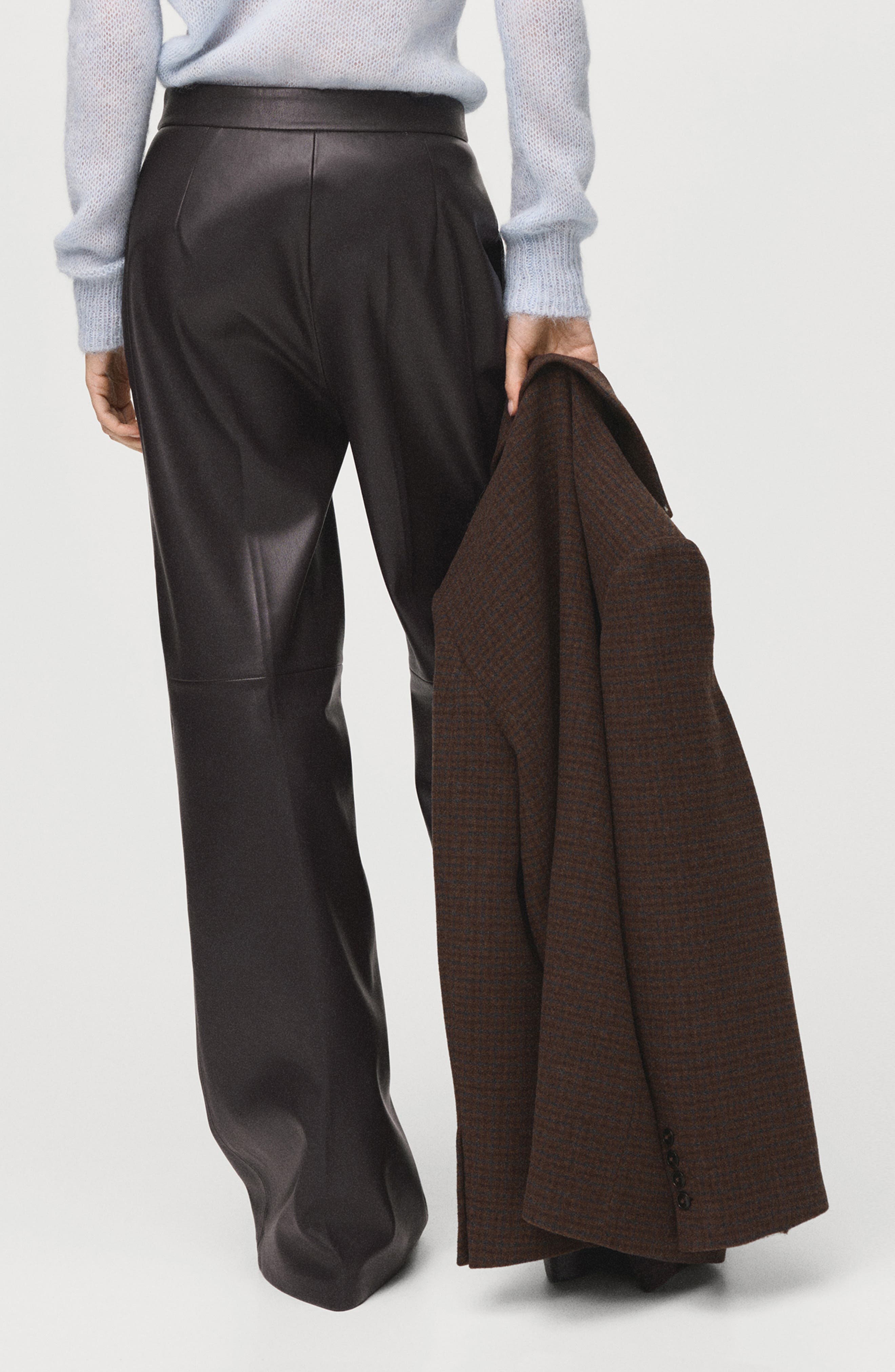 Riga Faux Leather Wide Leg Pants - image 2