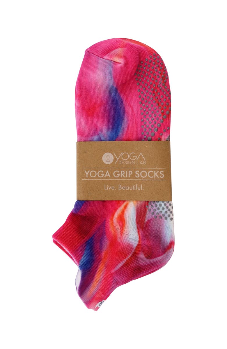 Yoga Design Lab Yoga Grip Socks, Alternate, color, Rose