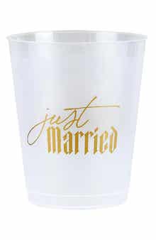 CREATIVE BRANDS Just Married 8-Pack Party Cups