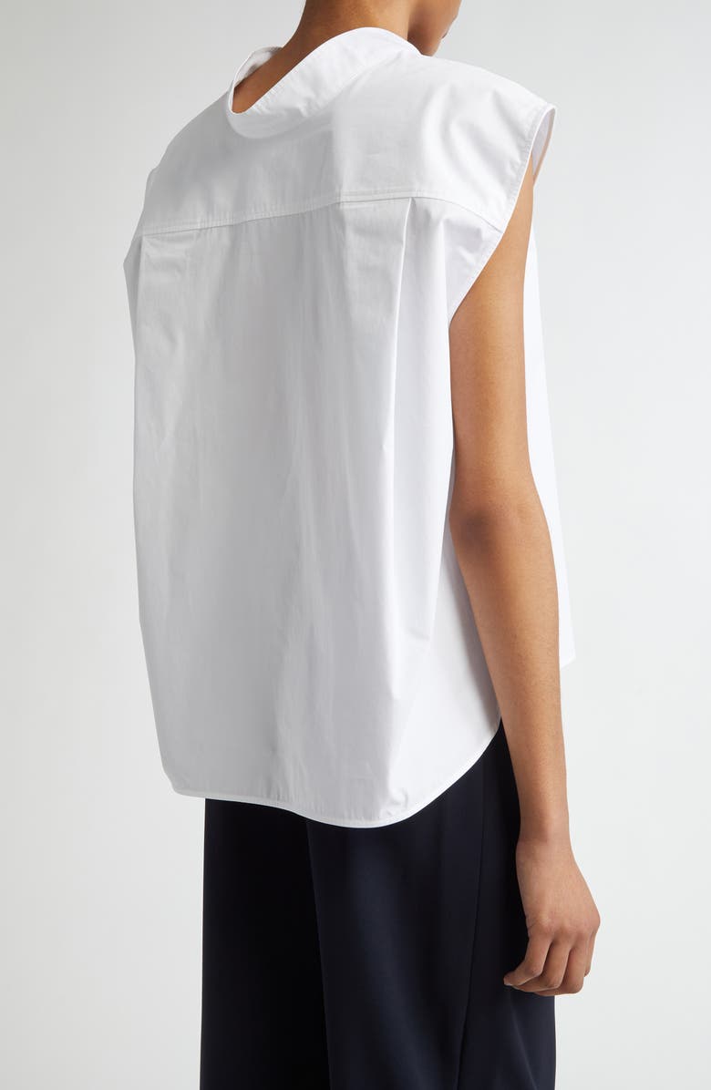 FFORME Dores Cap Sleeve Cotton Tunic Shirt, Alternate, color, White