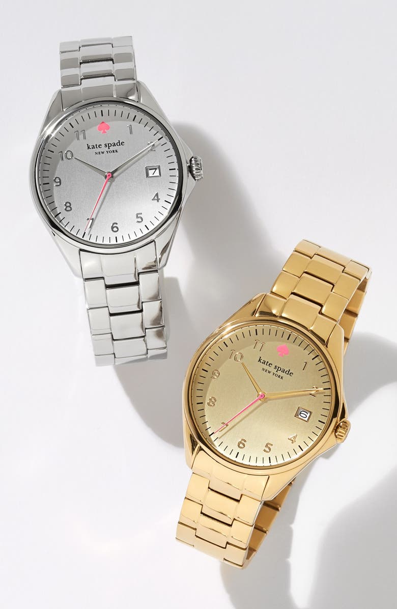 Kate Spade New York 'seaport grand' bracelet watch, 38mm, Alternate, color, 