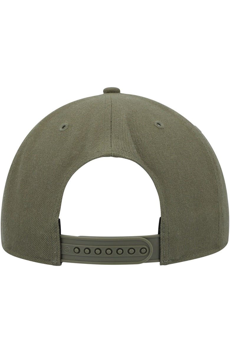 '47 Men's '47 Olive Cleveland Cavaliers Ballpark Camo Captain Snapback Hat, Alternate, color, 