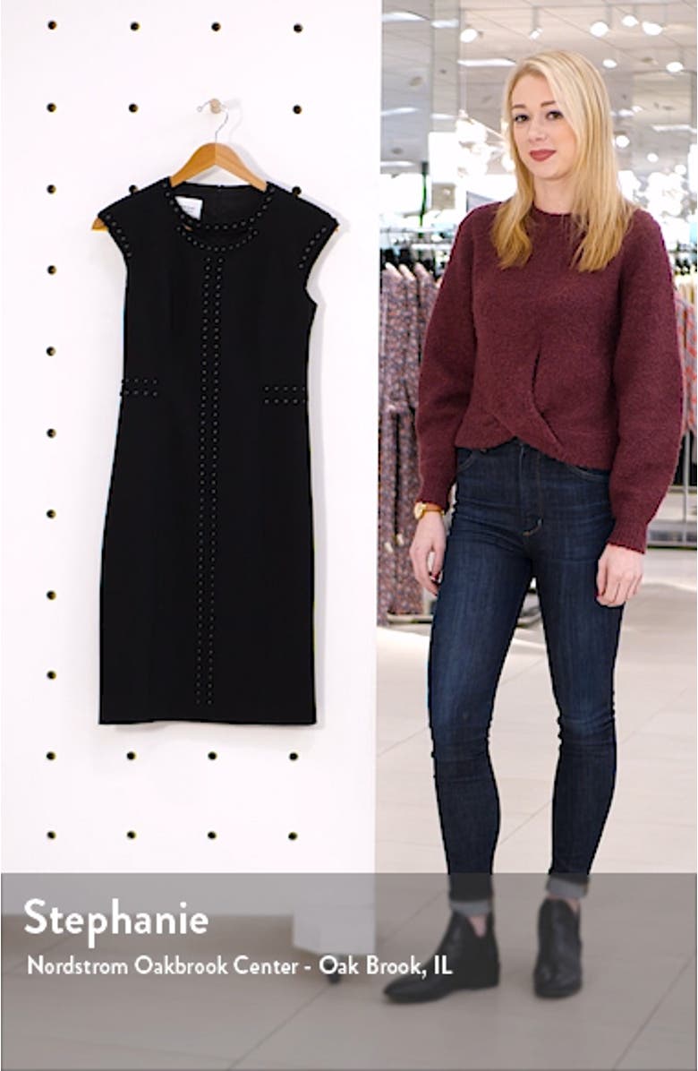 Rivet Detail Luna Cutout Sheath Dress, sales video thumbnail