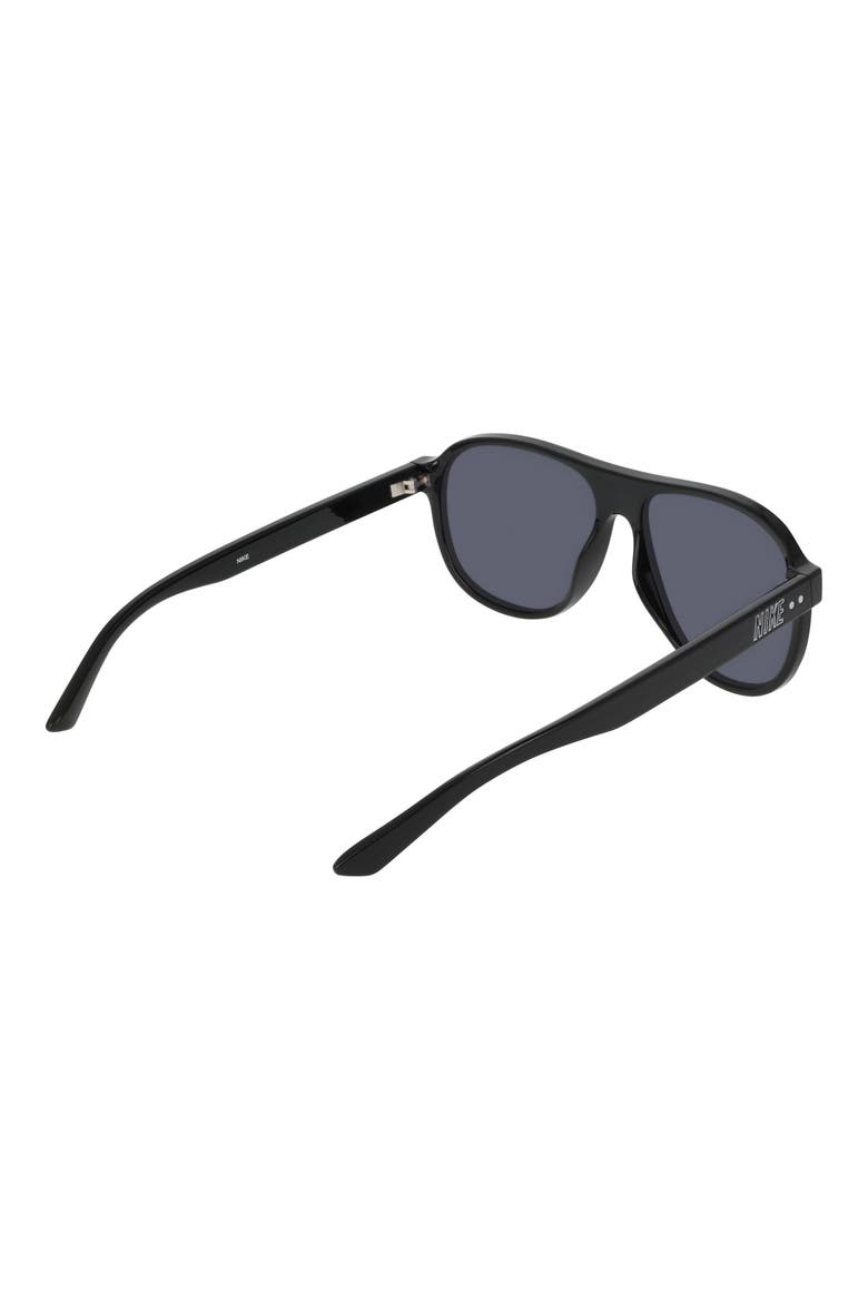 Vintage Icon 59mm Aviator Sunglasses, Alternate, color, BLACK / GREY