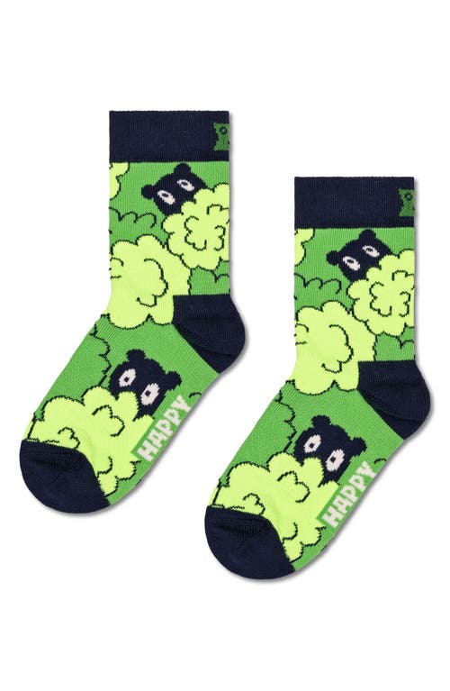 Happy Socks Kids' Peek-a-boo Assorted 3-pack Socks In Navy