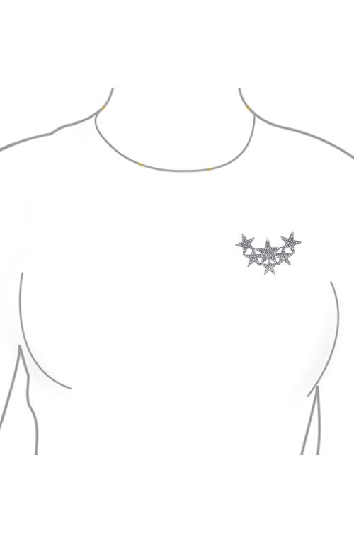 Bling Jewelry Large Holiday Star Brooch In Metallic