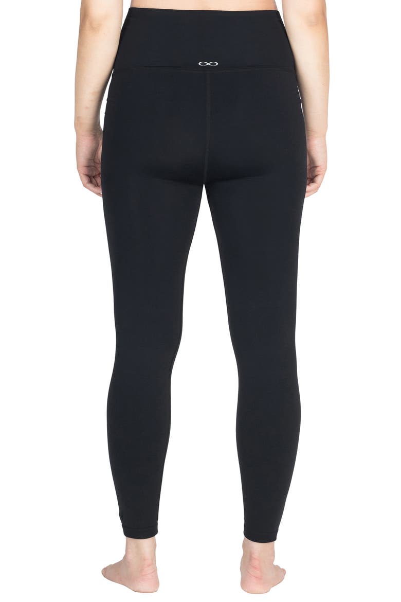 Seamless Yoga Maternity Leggings, Alternate, color, BLACK