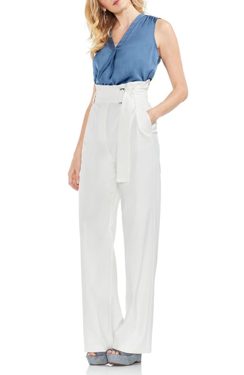 Vince Camuto Wide Leg Belted Pants, Alternate, color, 