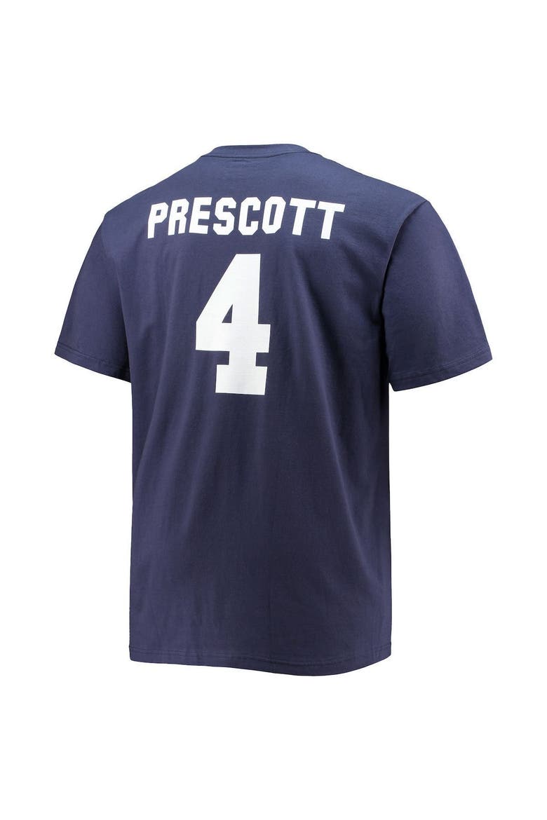 Men's Fanatics Branded Dak Prescott Navy Dallas Cowboys Big & Tall Player Name & Number T-Shirt, Alternate, color, Navy