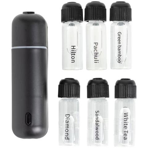 Car Air Freshener Diffuser Waterless Essential Oil Aromatherapy with 6 Scents