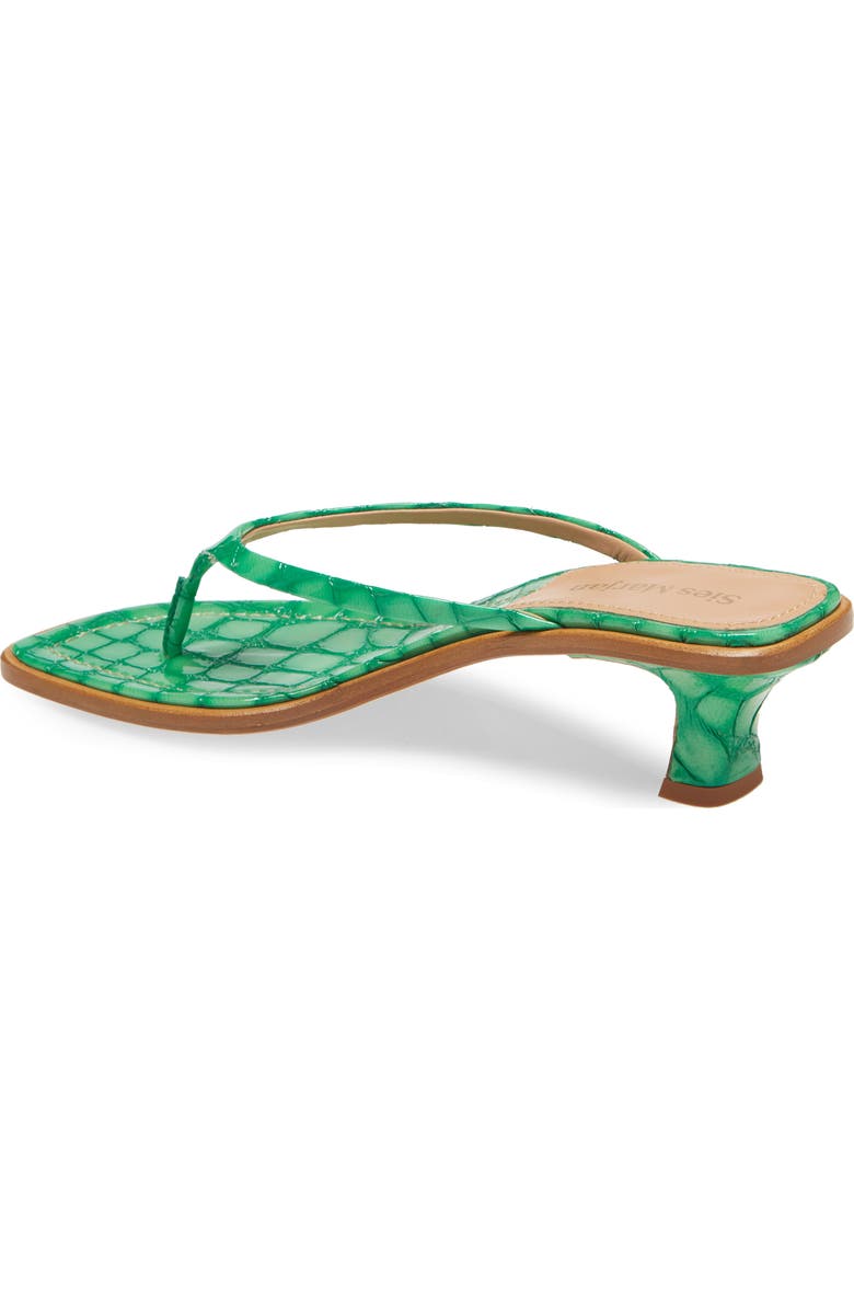 Sies Marjan Alix Crocodile Embossed Sandal, Alternate, color,