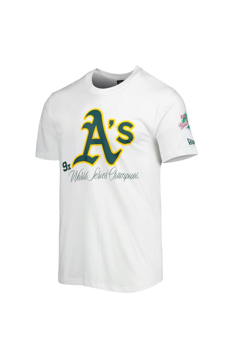 New Era Men's New Era White Oakland Athletics Historical Championship T-Shirt, Alternate, color, 