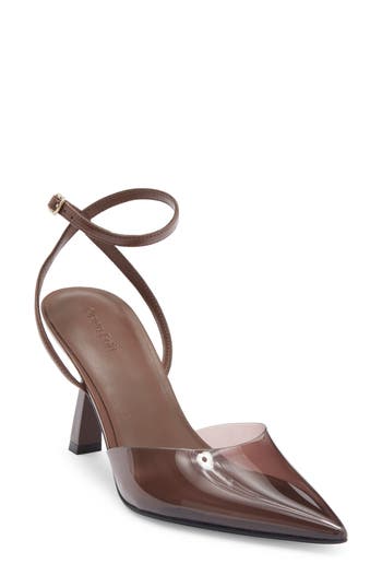 Open Edit Neesha Ankle Strap Pump In Brown