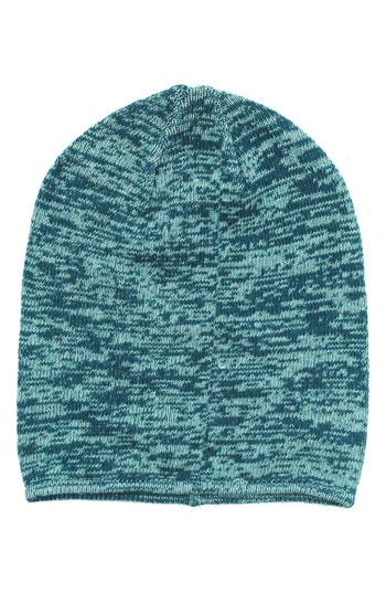 Portolano Tweed Slouchy Beanie In Blue