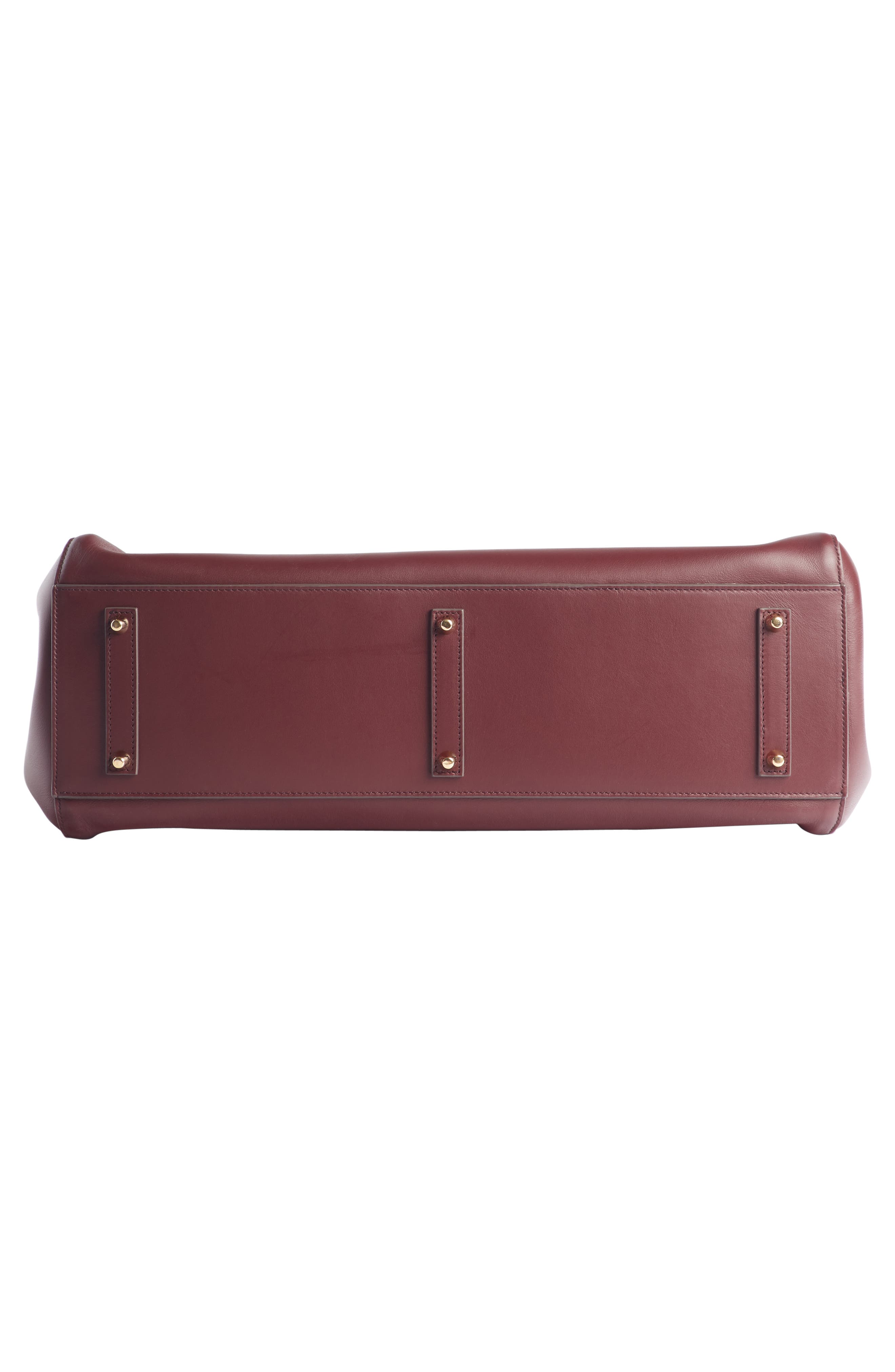 Anya Hindmarch Ebury Rainbow Smiley Leather Tote, Alternate, color, 